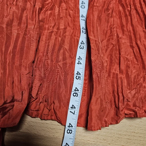 Eileen Fisher Crushed Silk Tiered Dress XL - Picture 6 of 9